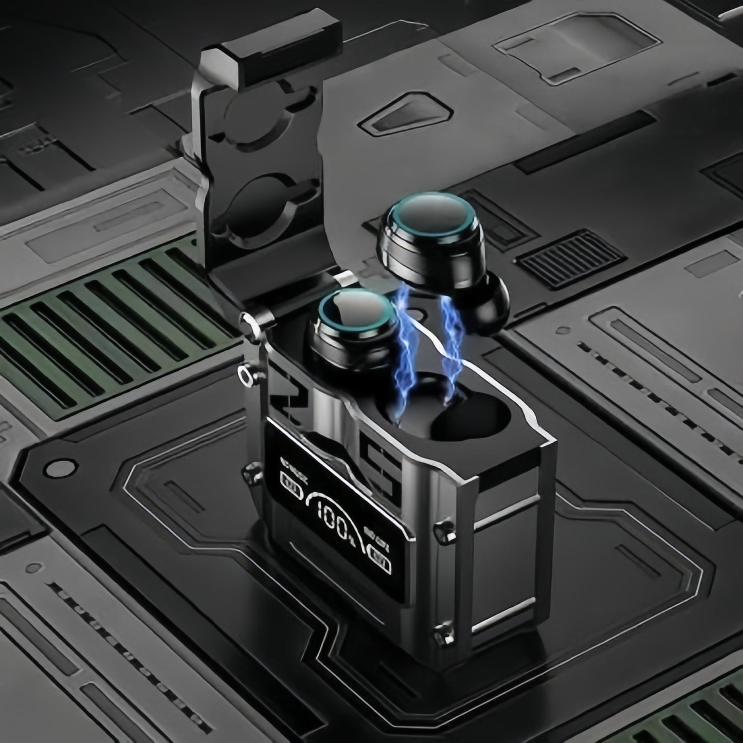 M25 Bluetooth 5.3 Wireless Earbuds – HiFi Sound, LED Battery Display, 40 Hours Backup, Noise Cancelling, Touch Control, Waterproof