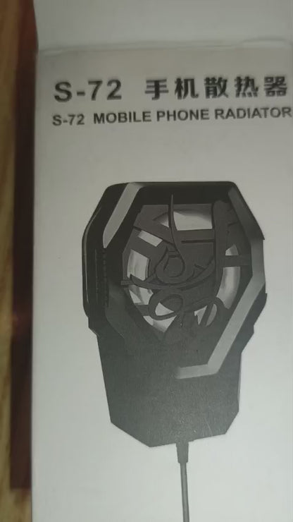 Portable Mobile Phone Cooling Fan – Quiet Heat Diffuser with LED Light